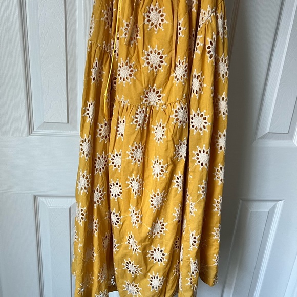 NWT Anthropologie En Saison Puff-Sleeve Tiered Embroidered Dress - Picture 8 of 9